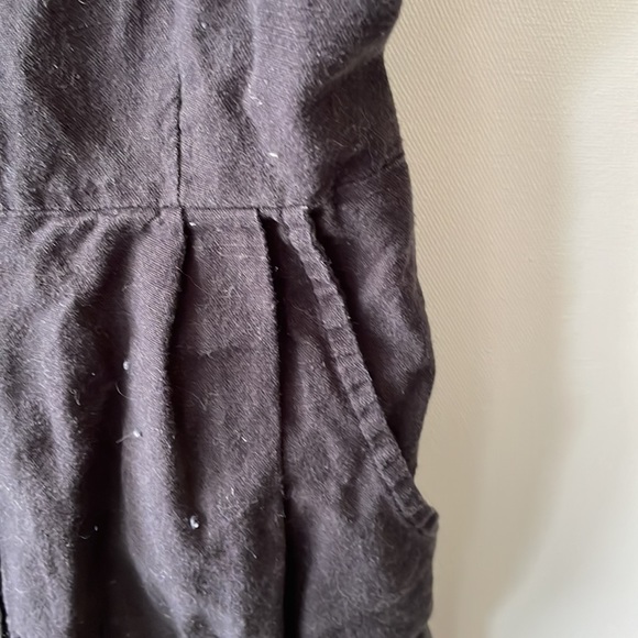 Urban Outfitters Black Strappy Overalls. Side Pockets and button front. Size S - Picture 5 of 7